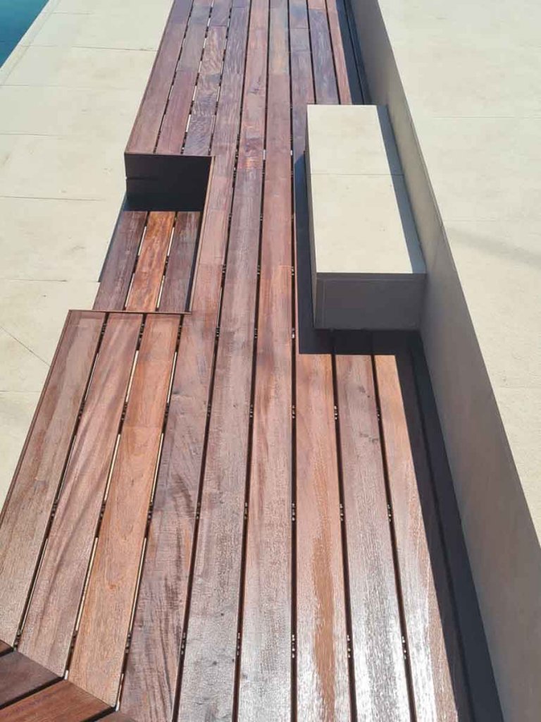 IPE Lapacho drvo decking zid i klupa Varazdin Breg 7