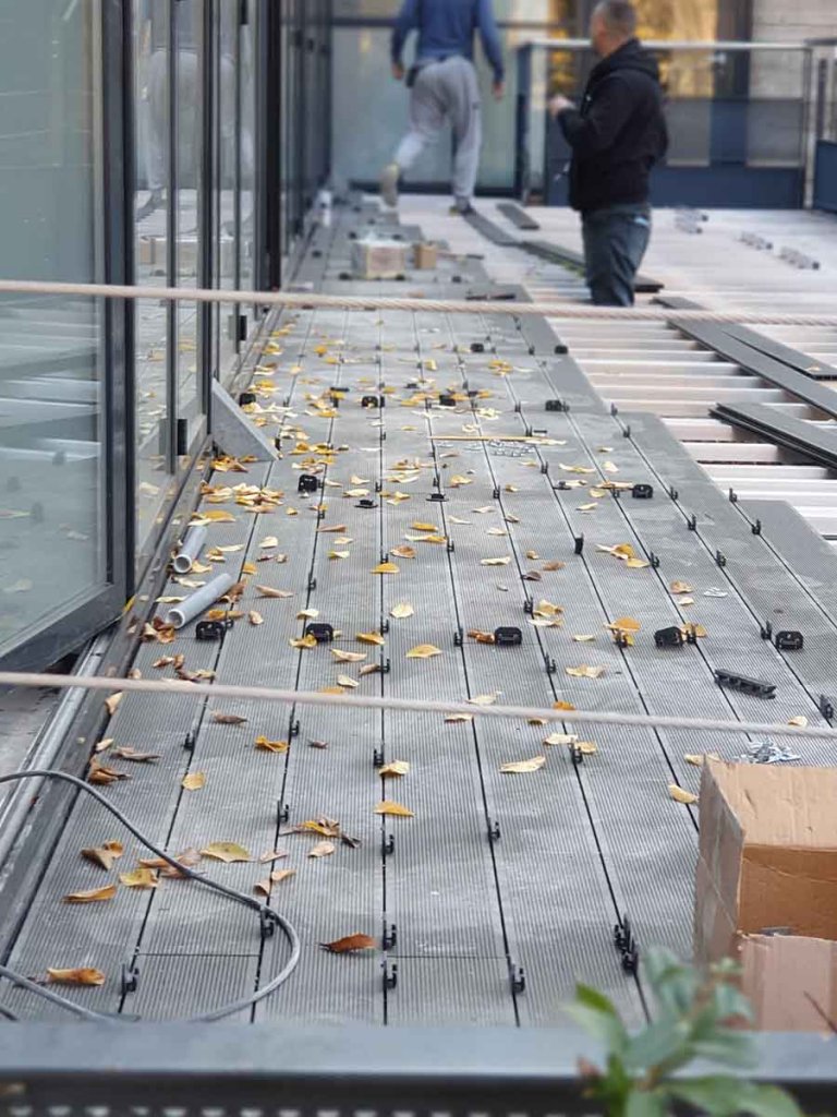 WPC Decking Anthracite Brigada office montaza