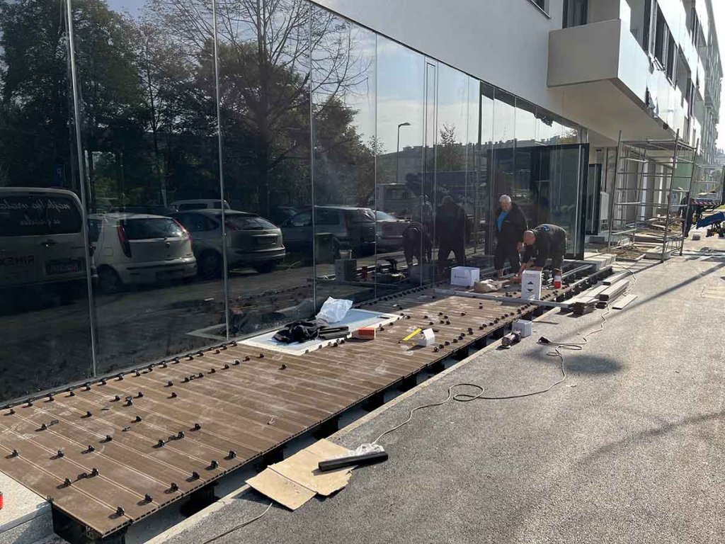 WPC Decking Select Wenge - montaza na nivelirajuce stope (buzone) Vrbani Zagreb 2