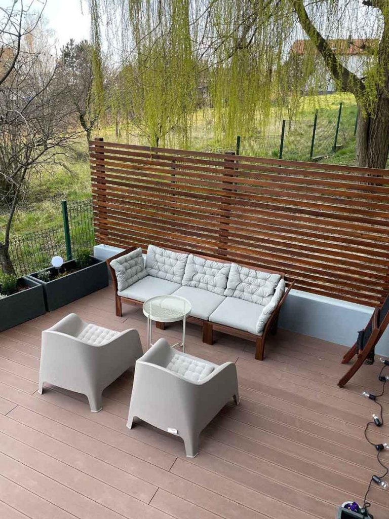 WPC Decking Standard Milk Brown - montaza na zemljanu podlogu Zagreb