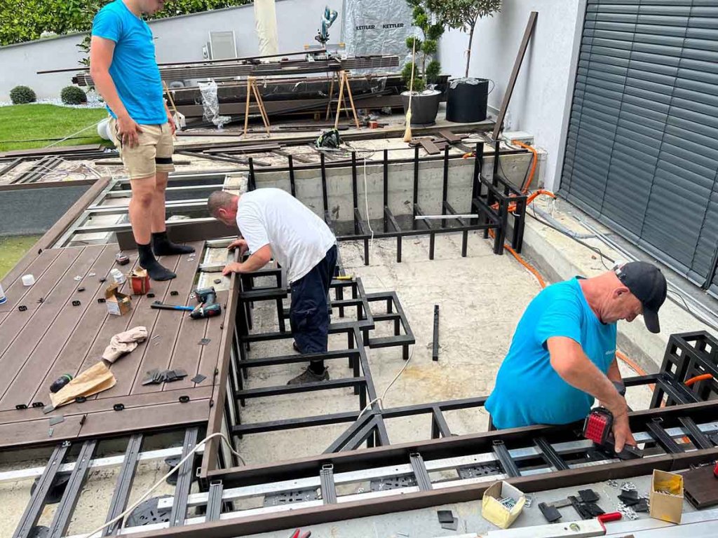 WPC Decking Standard Wenge Luxury forest home montaza