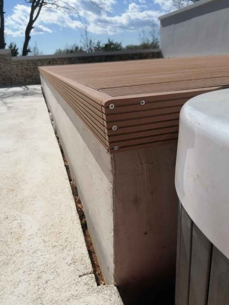 WPC Decking Supreme Milk Brown - Jacuzzi Detalj Svet Vincenat Istra 2
